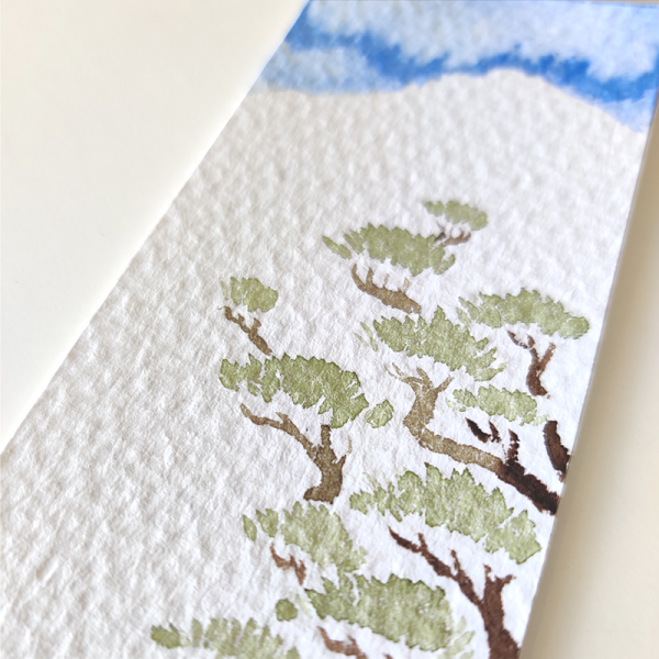 watercolors bookmark matsu by paugamez